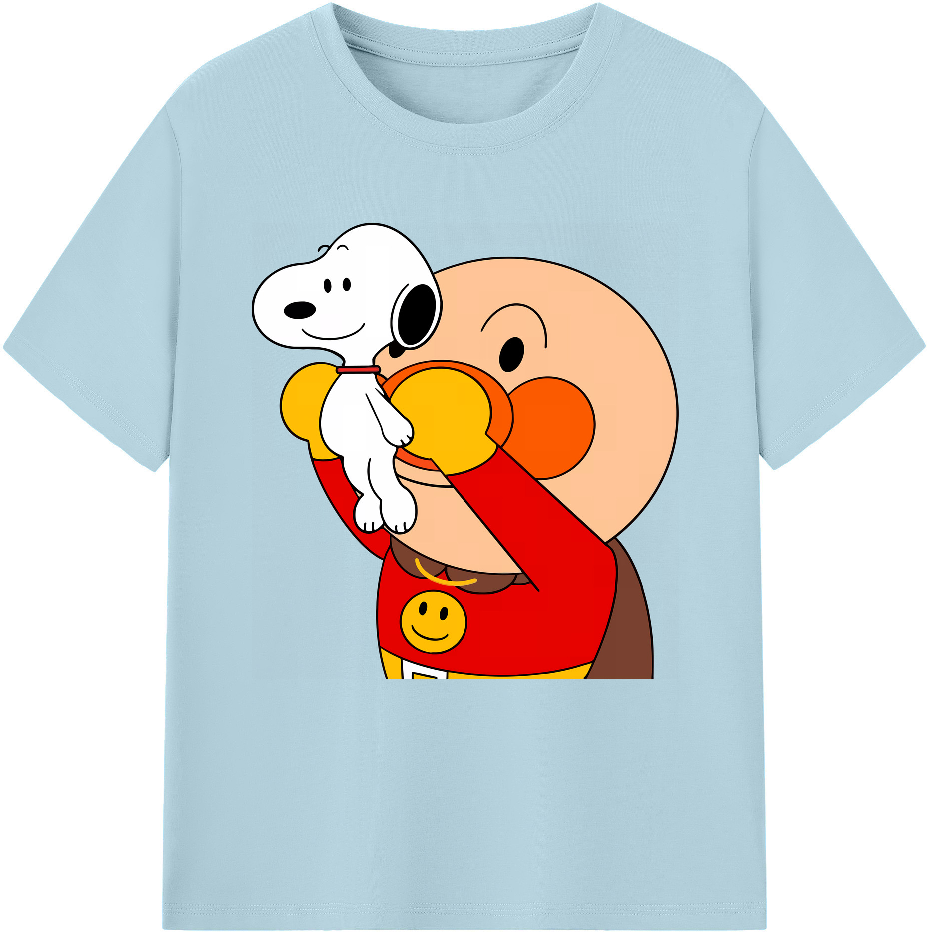 （画像用） アンパンマン Anpanman 綿100％半袖Tシャツ（フロントプリント）